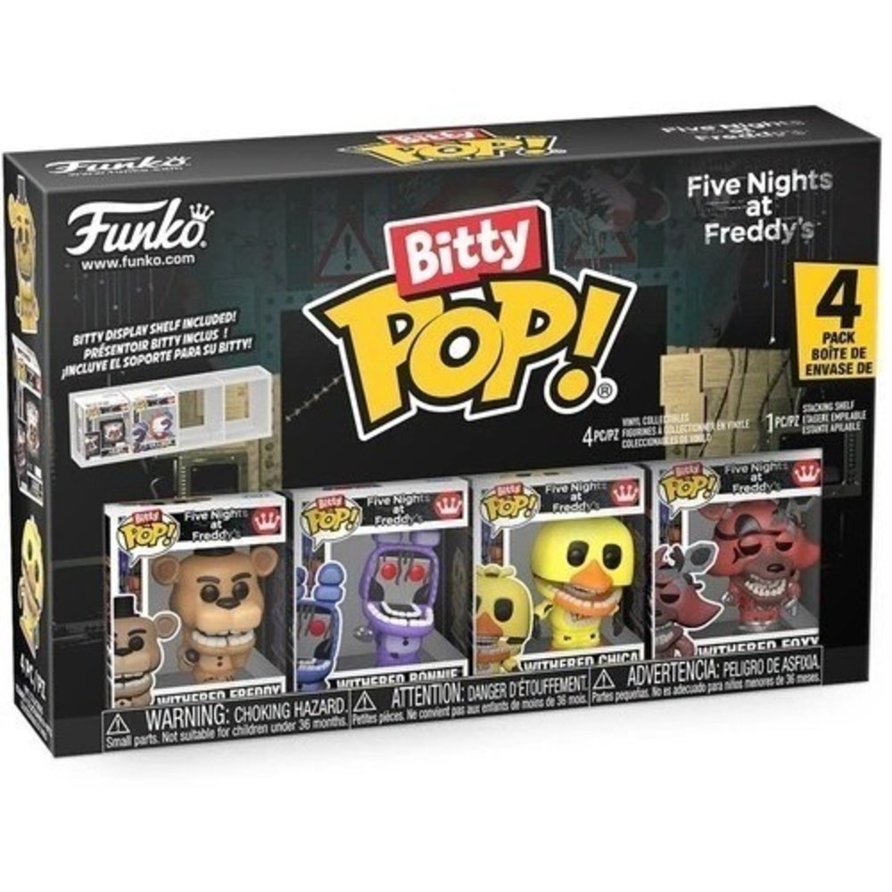 Funko Bitty Pop FNAF Five Nights at Freddy's 4 Pack Collectible Figures Bin Deal